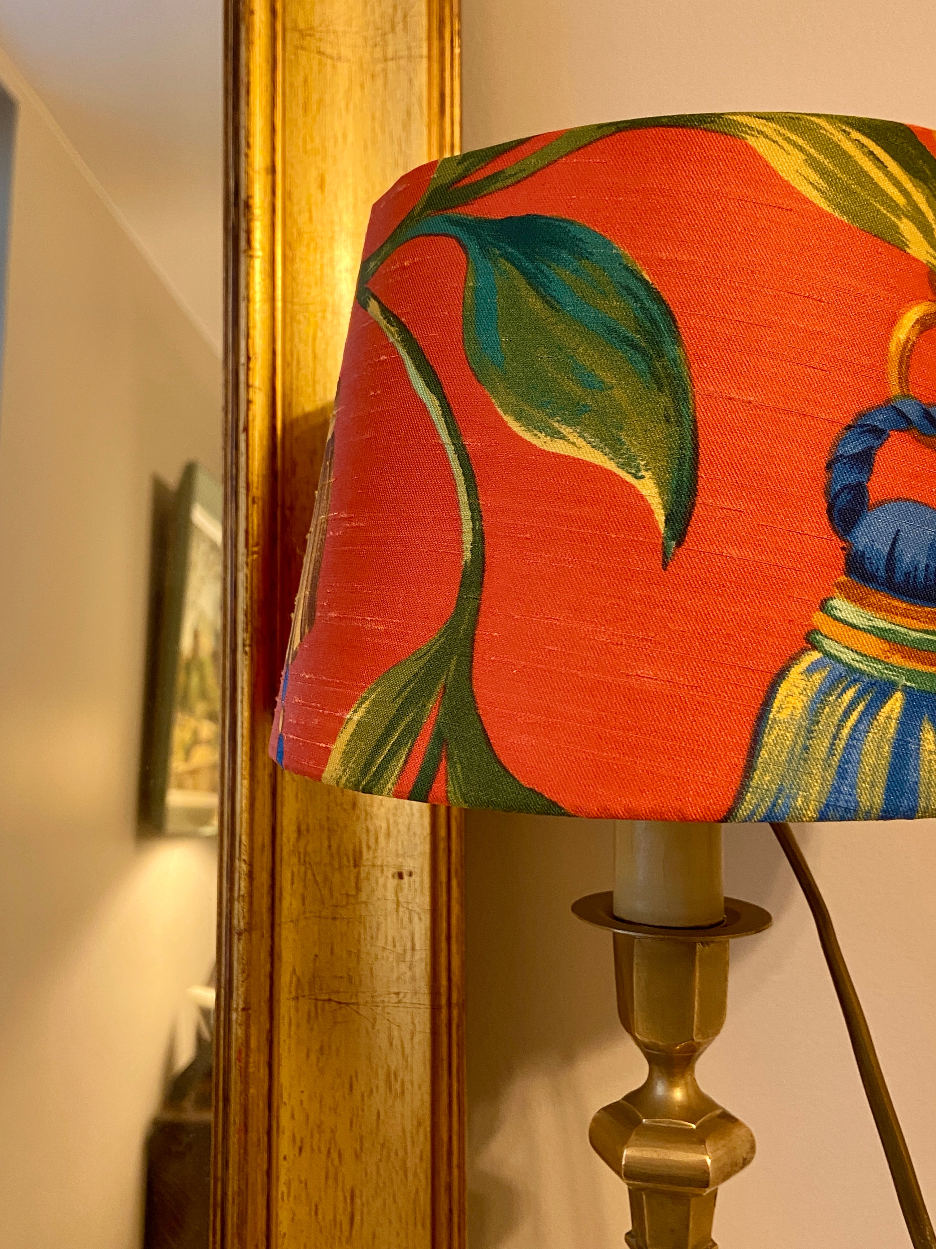 Ancien bougeoir électrifié – abat-jour Marie Demeures