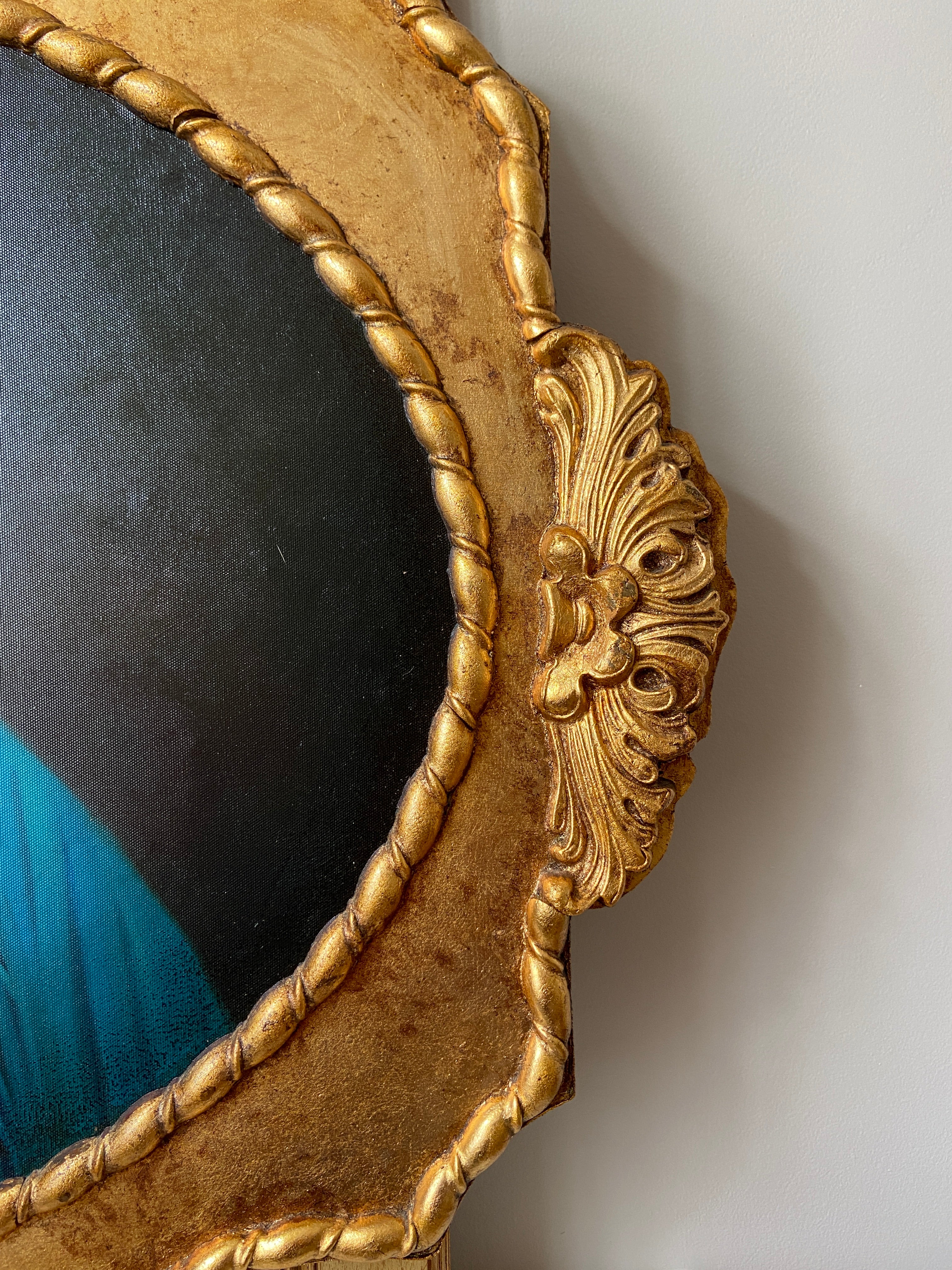 Tableau Vierge à l'enfant, Tempera sur toile