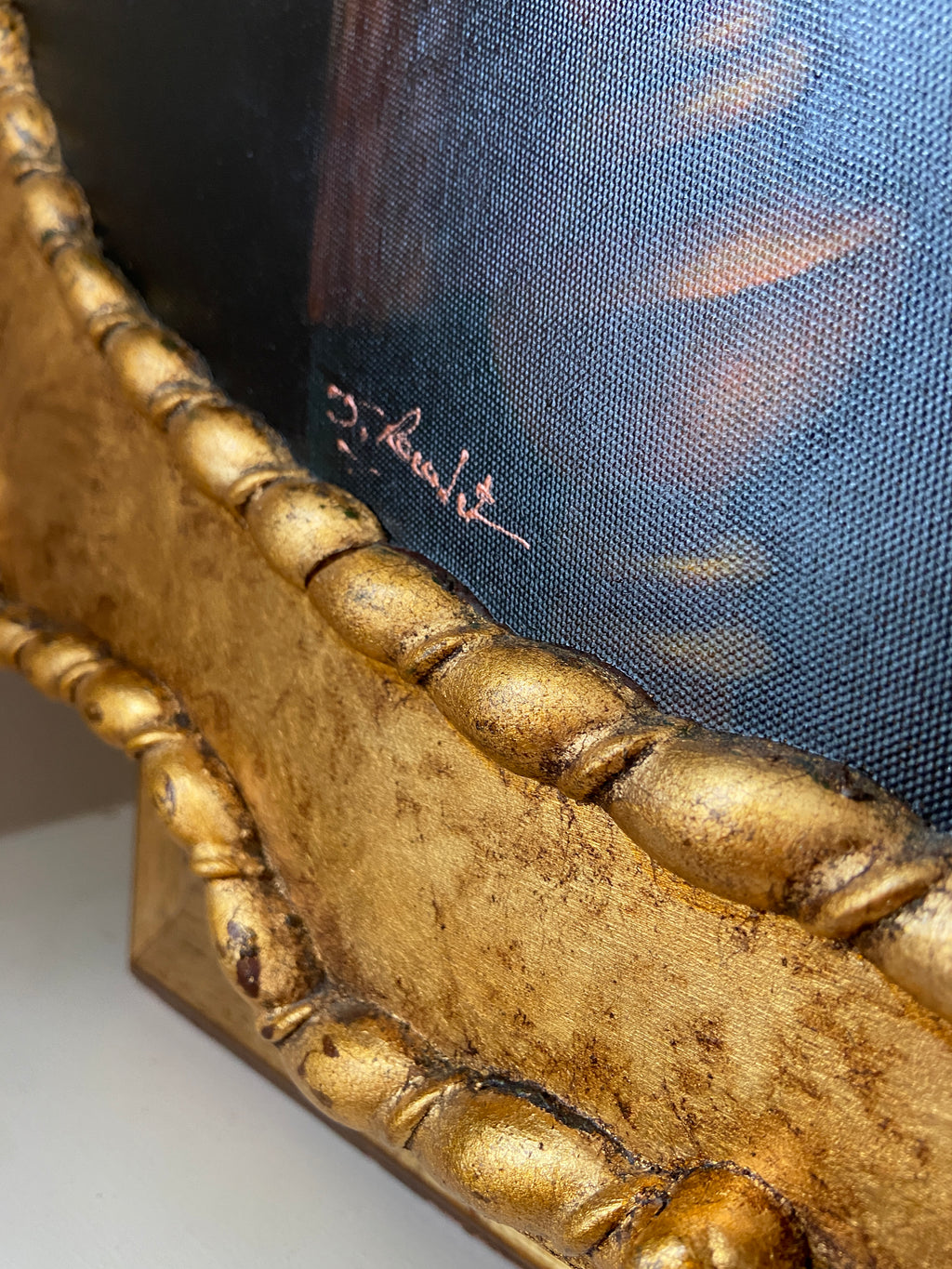 Tableau Vierge à l'enfant, Tempera sur toile