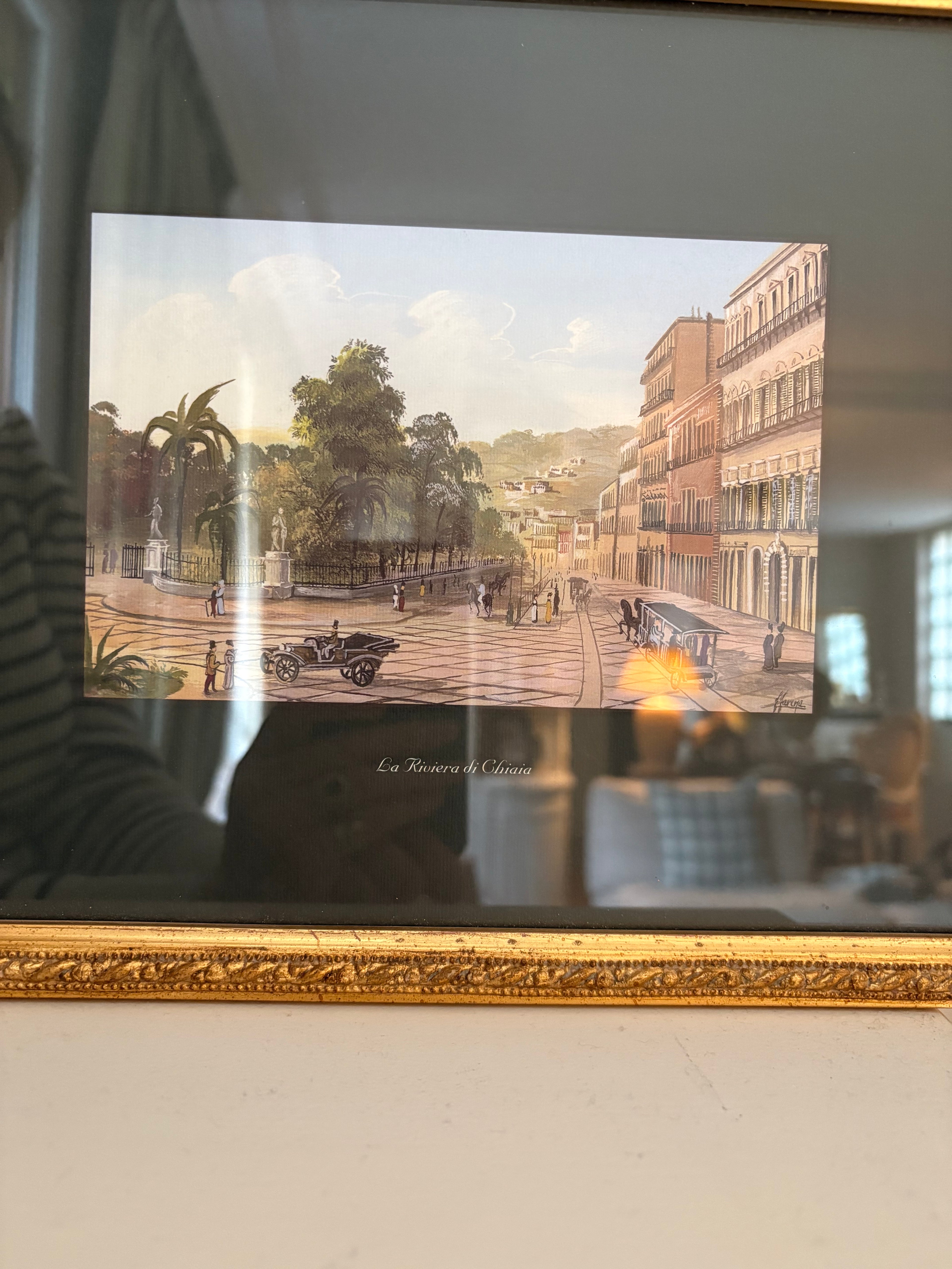 Lithographie signée ville italienne