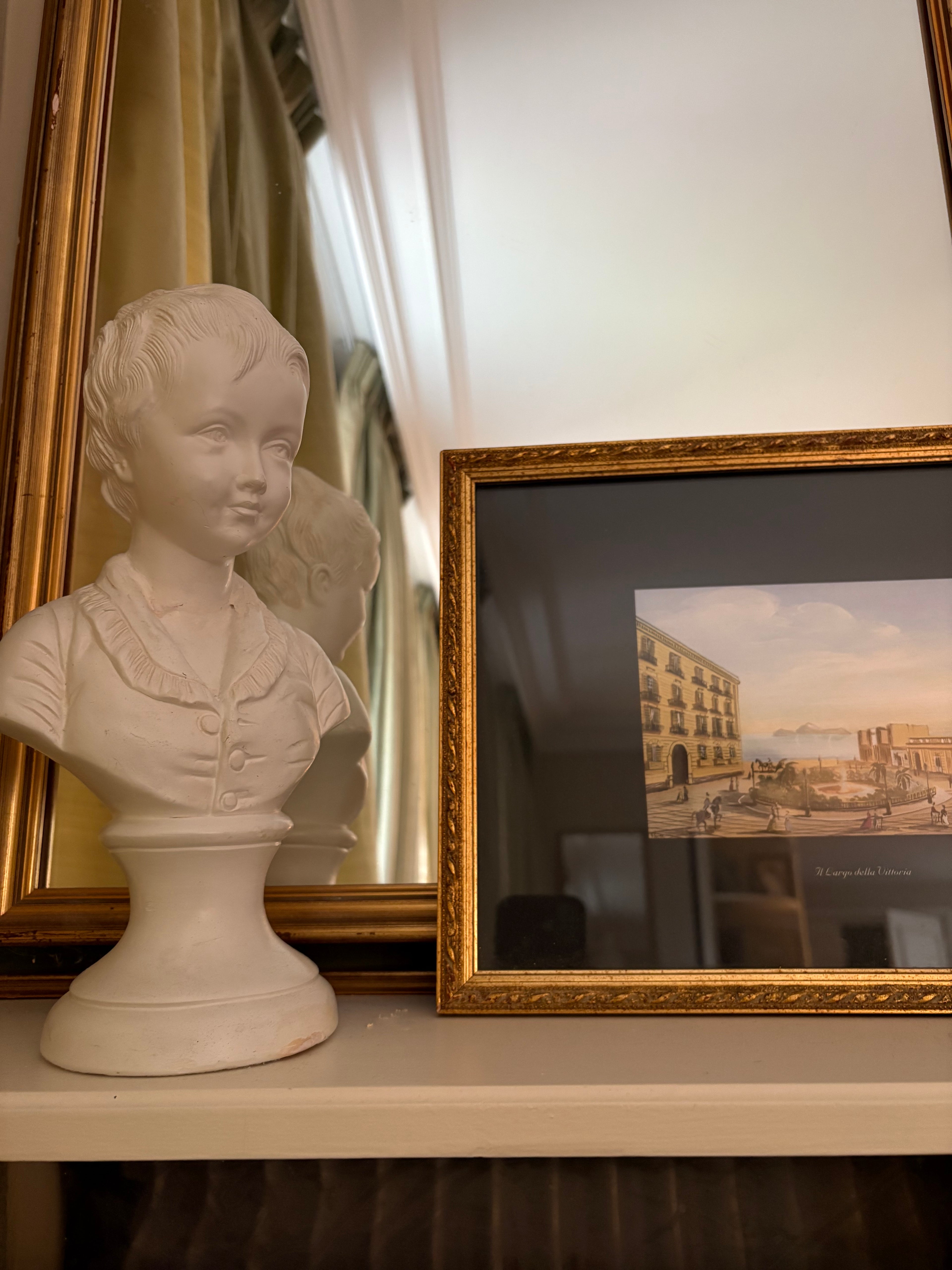 Lithographie ville italienne