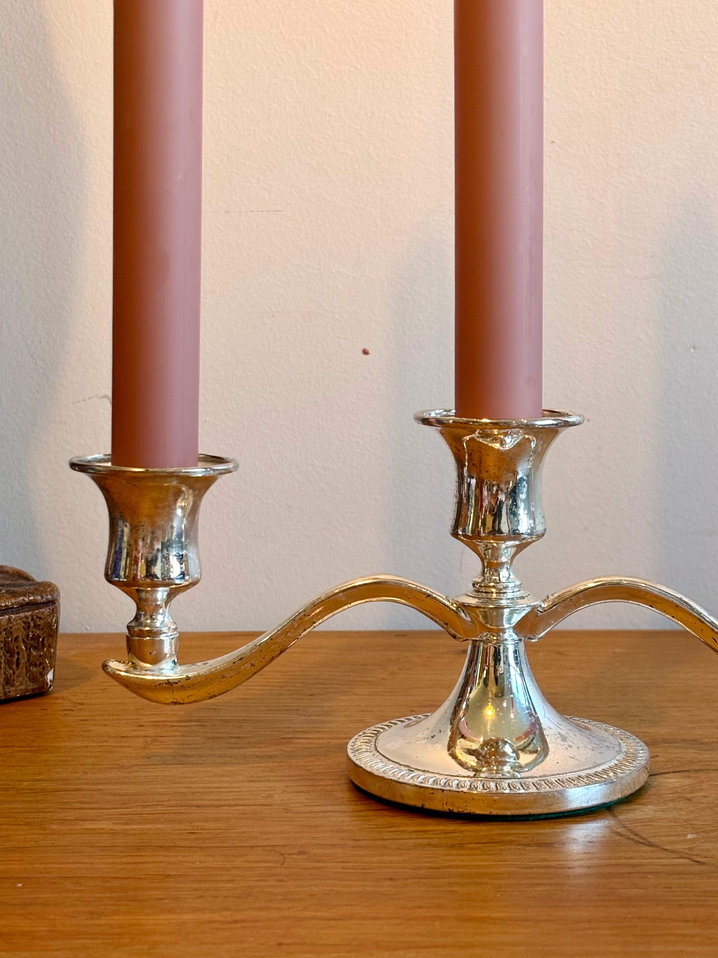 Chandelier métal argenté