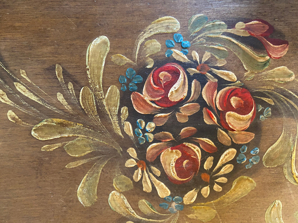 Plateau bois peint à la main