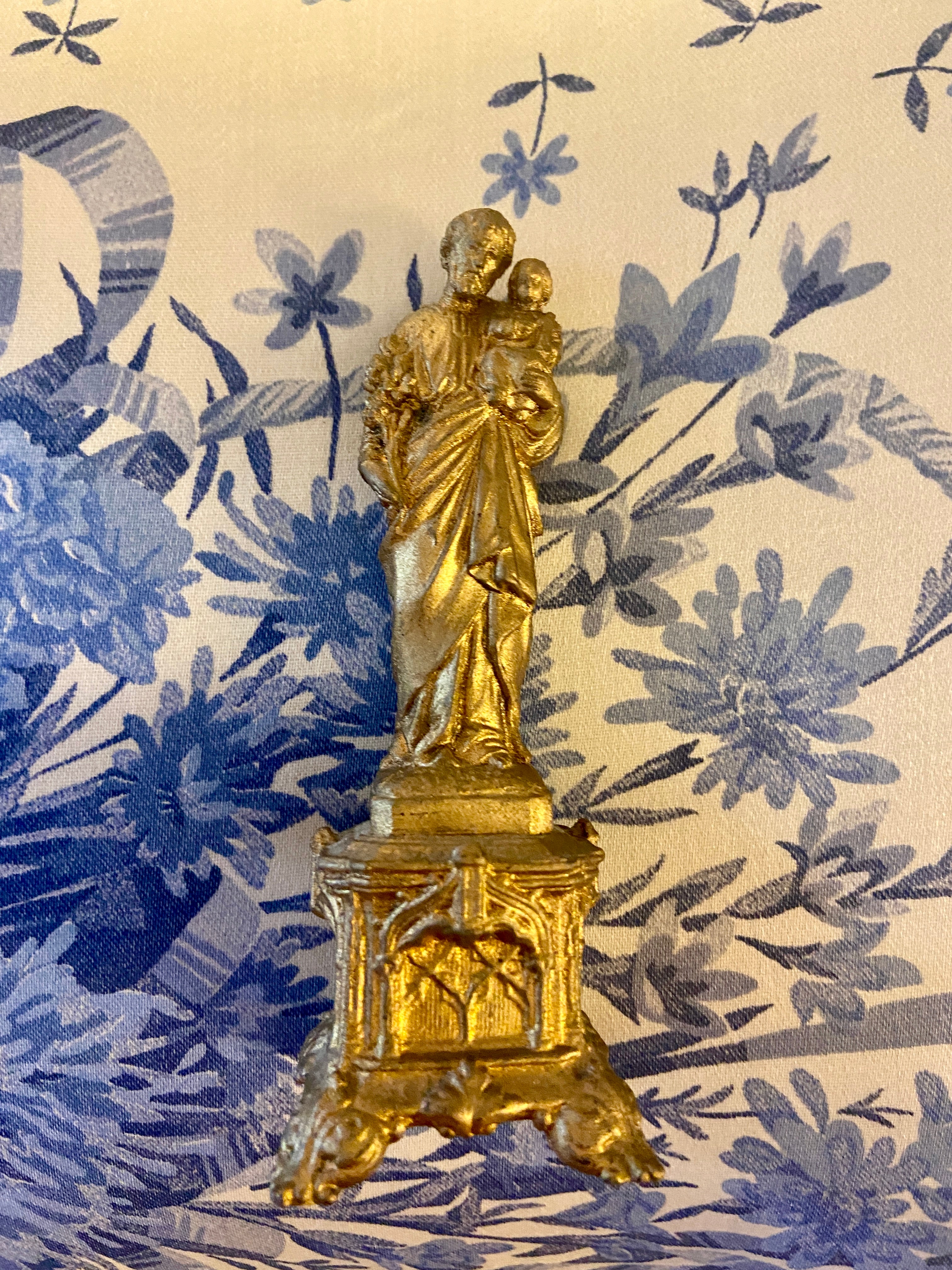 Statuette dorée Saint Joseph