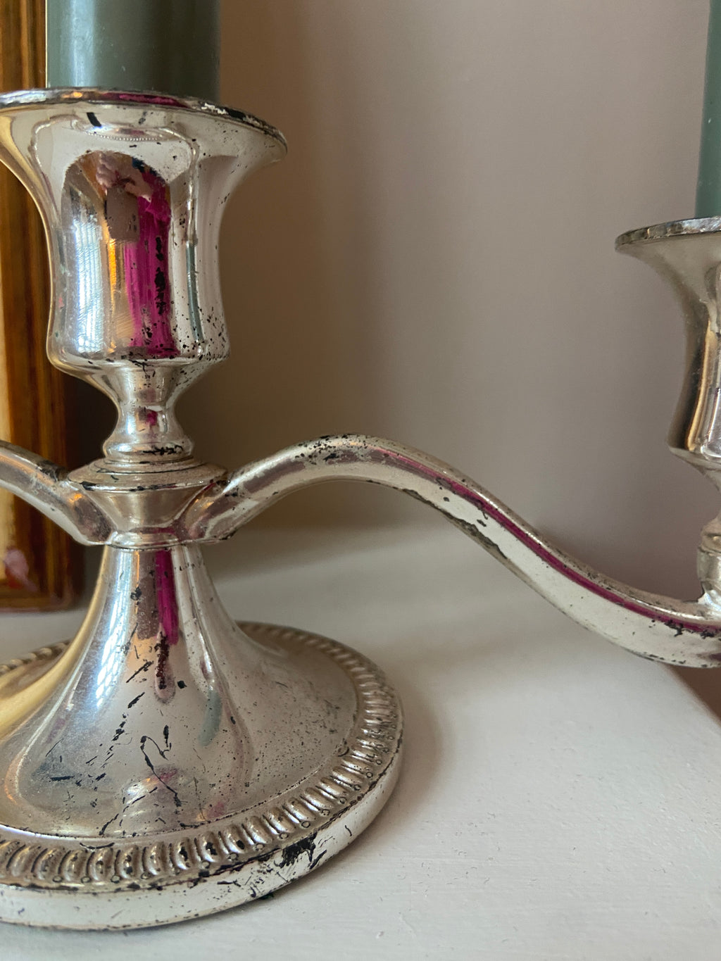 Chandelier métal argenté