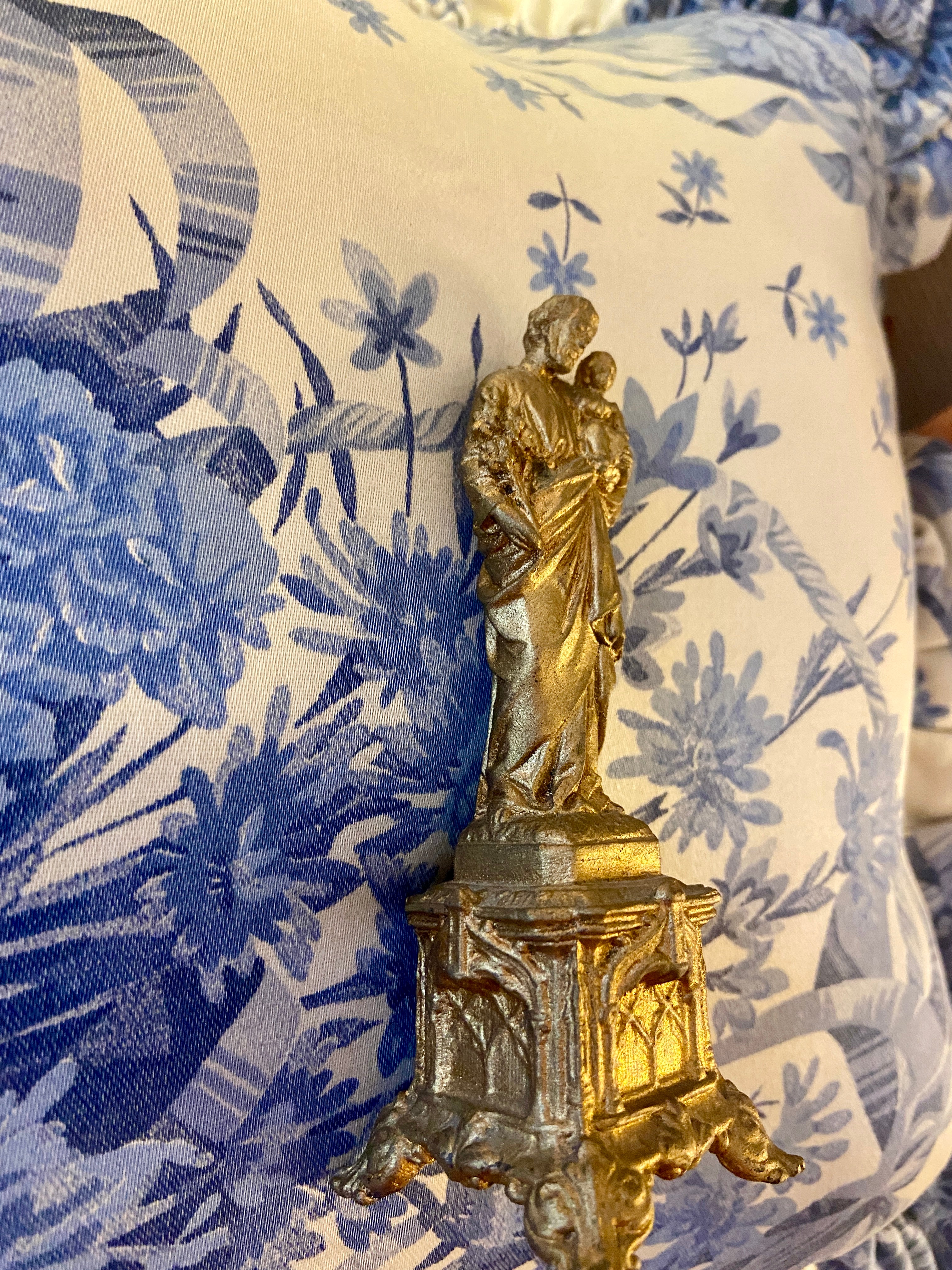 Statuette dorée Saint Joseph