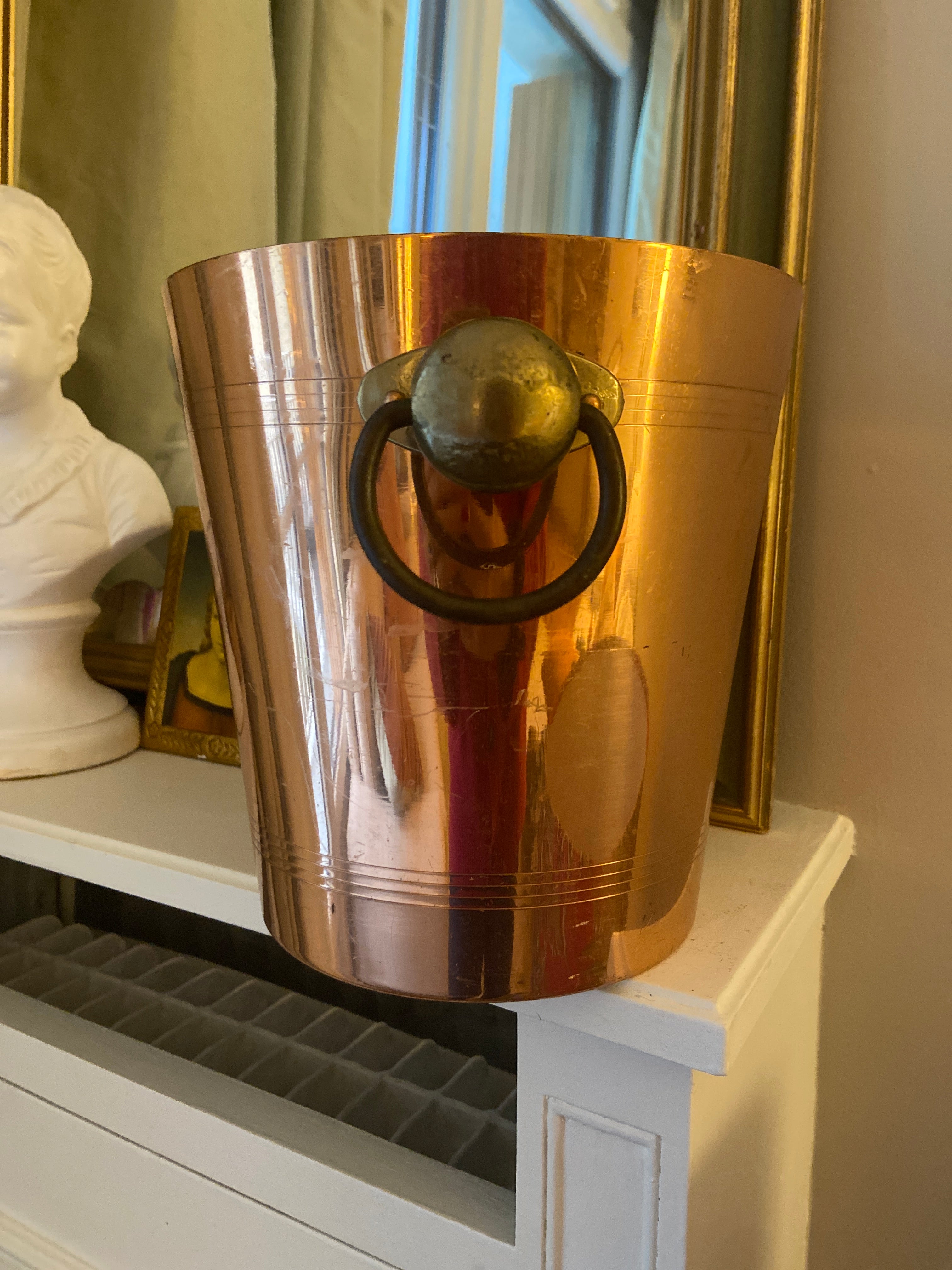 Seau à champagne cuivre