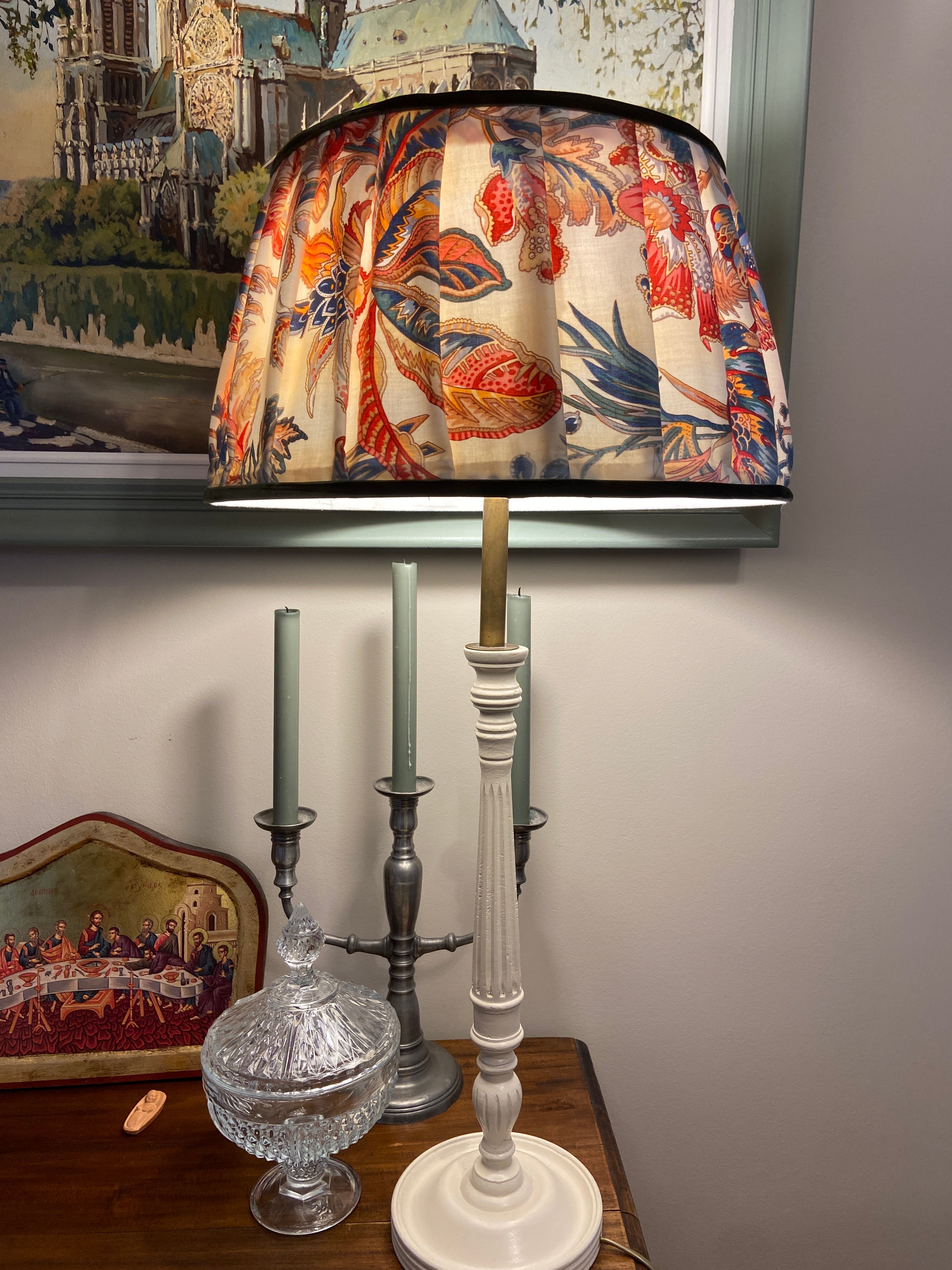 Abat-jour plissé signé Marie Demeures – Pièce unique