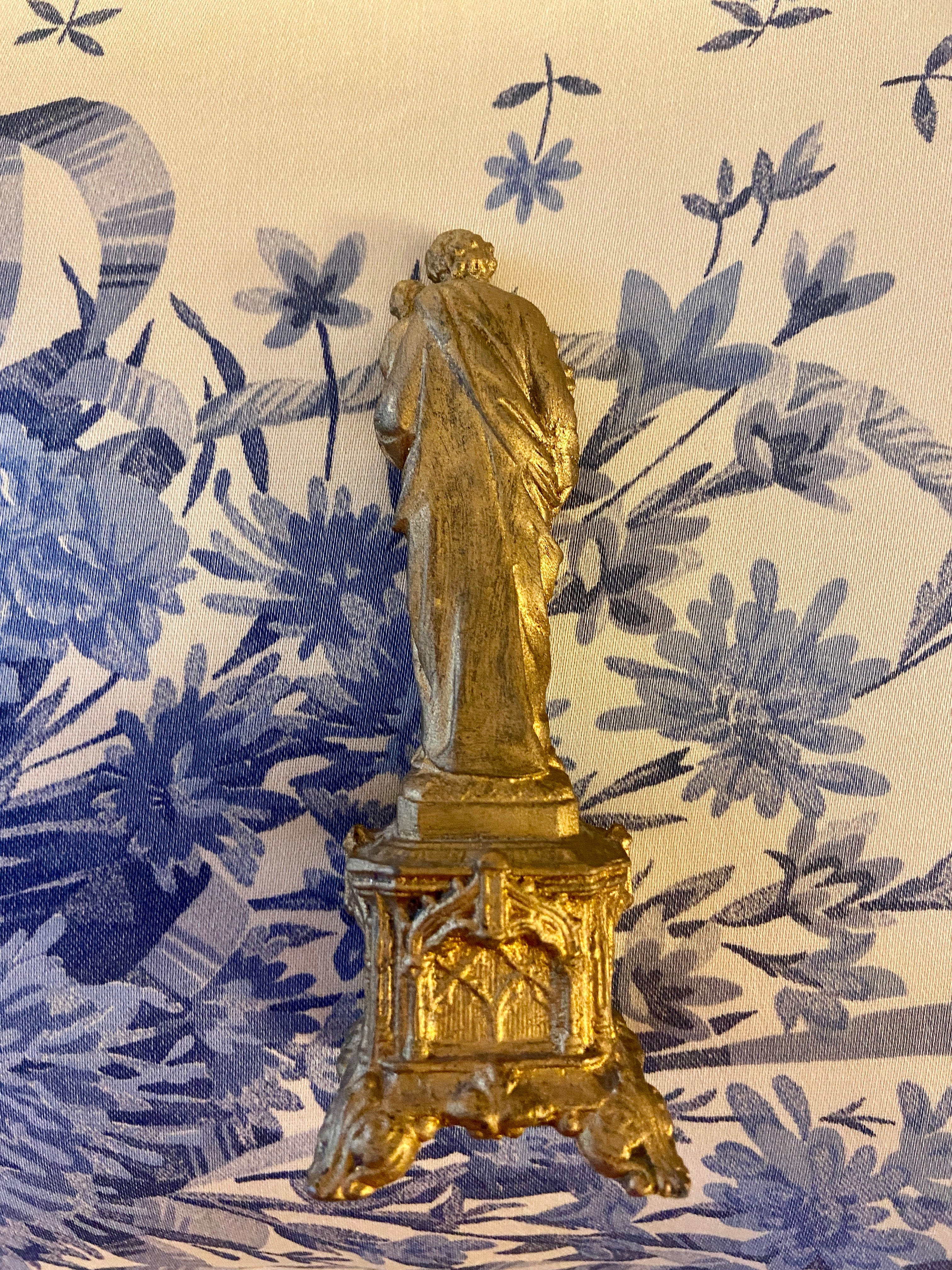 Statuette dorée Saint Joseph