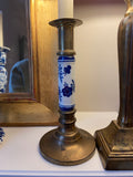 Bougeoir laiton et céramique