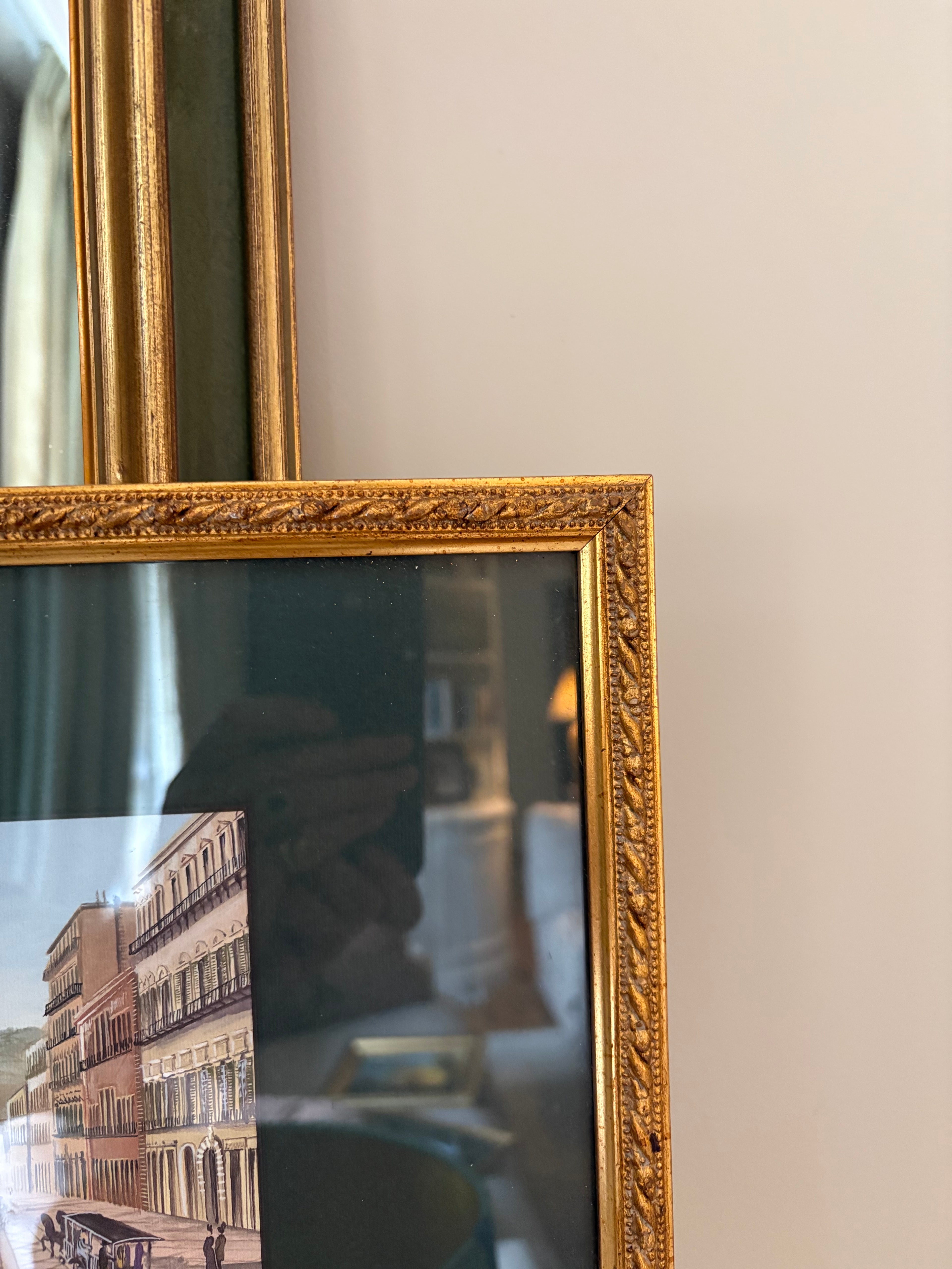 Lithographie signée ville italienne