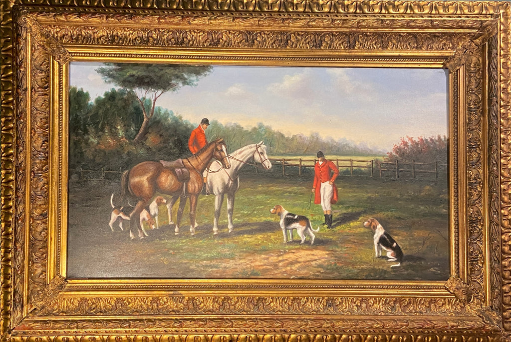 Grand tableau – Scène de chasse (70 × 100 cm)
