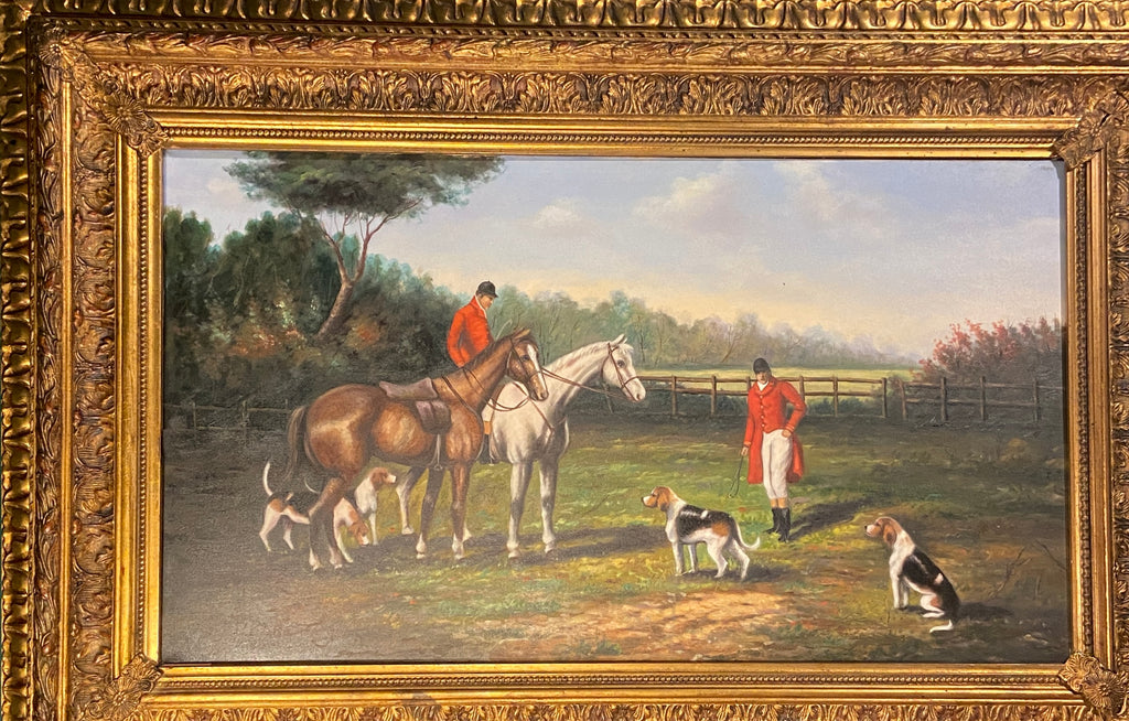 Grand tableau – Scène de chasse (70 × 100 cm)
