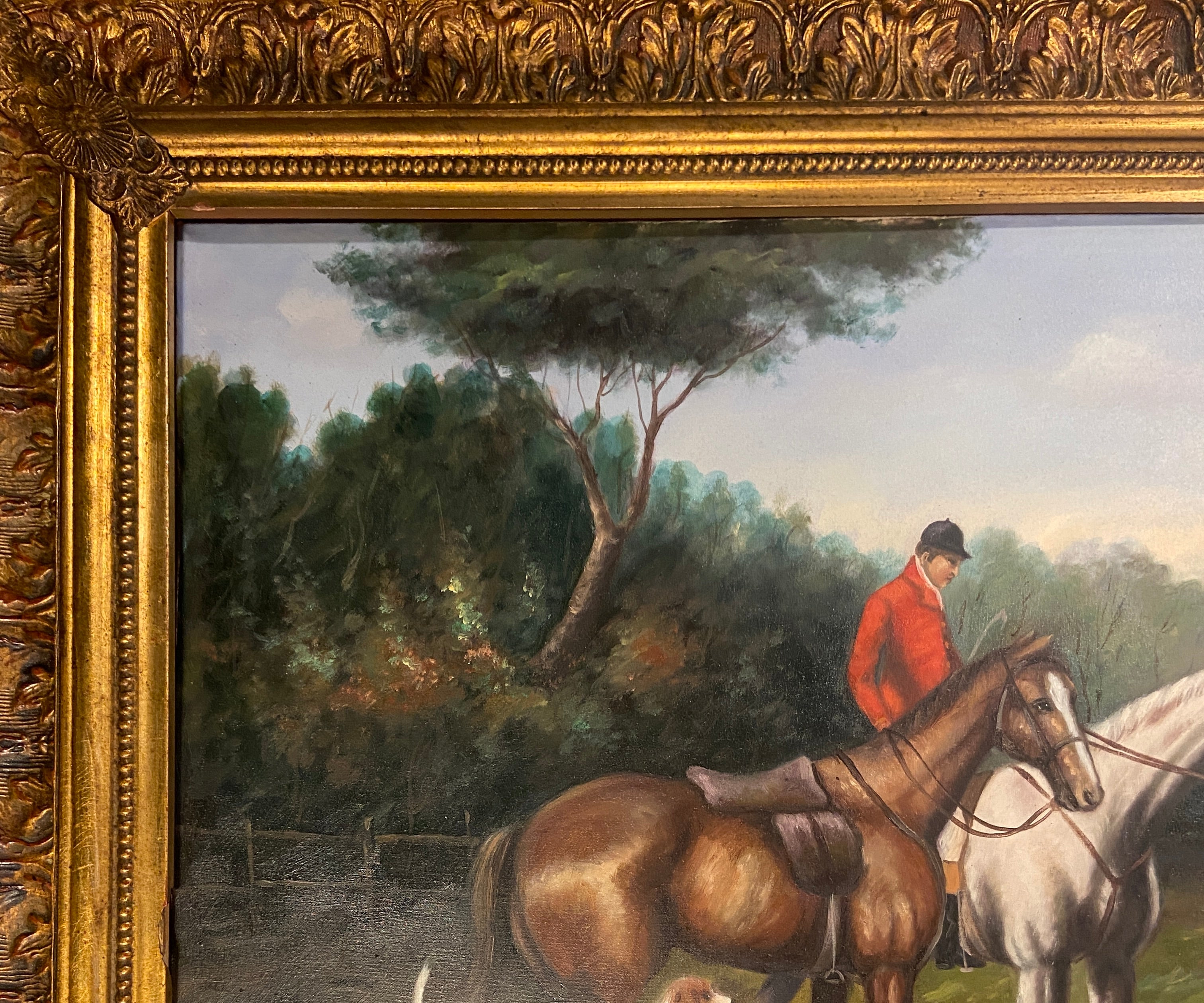 Grand tableau – Scène de chasse (70 × 100 cm)