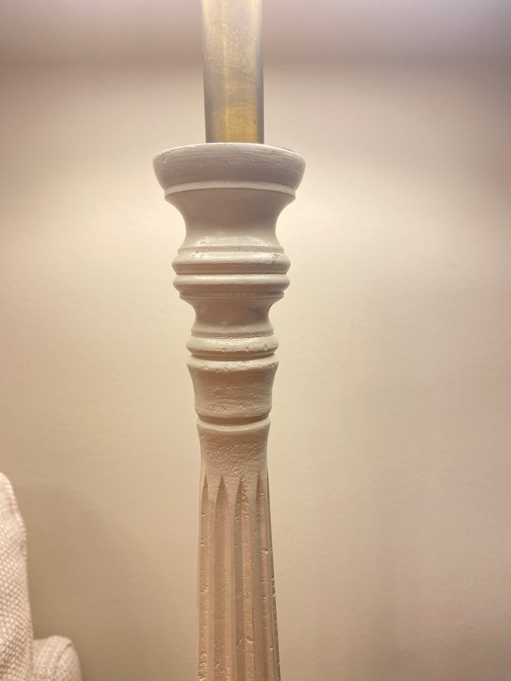 Lampe bois et son abat-jour