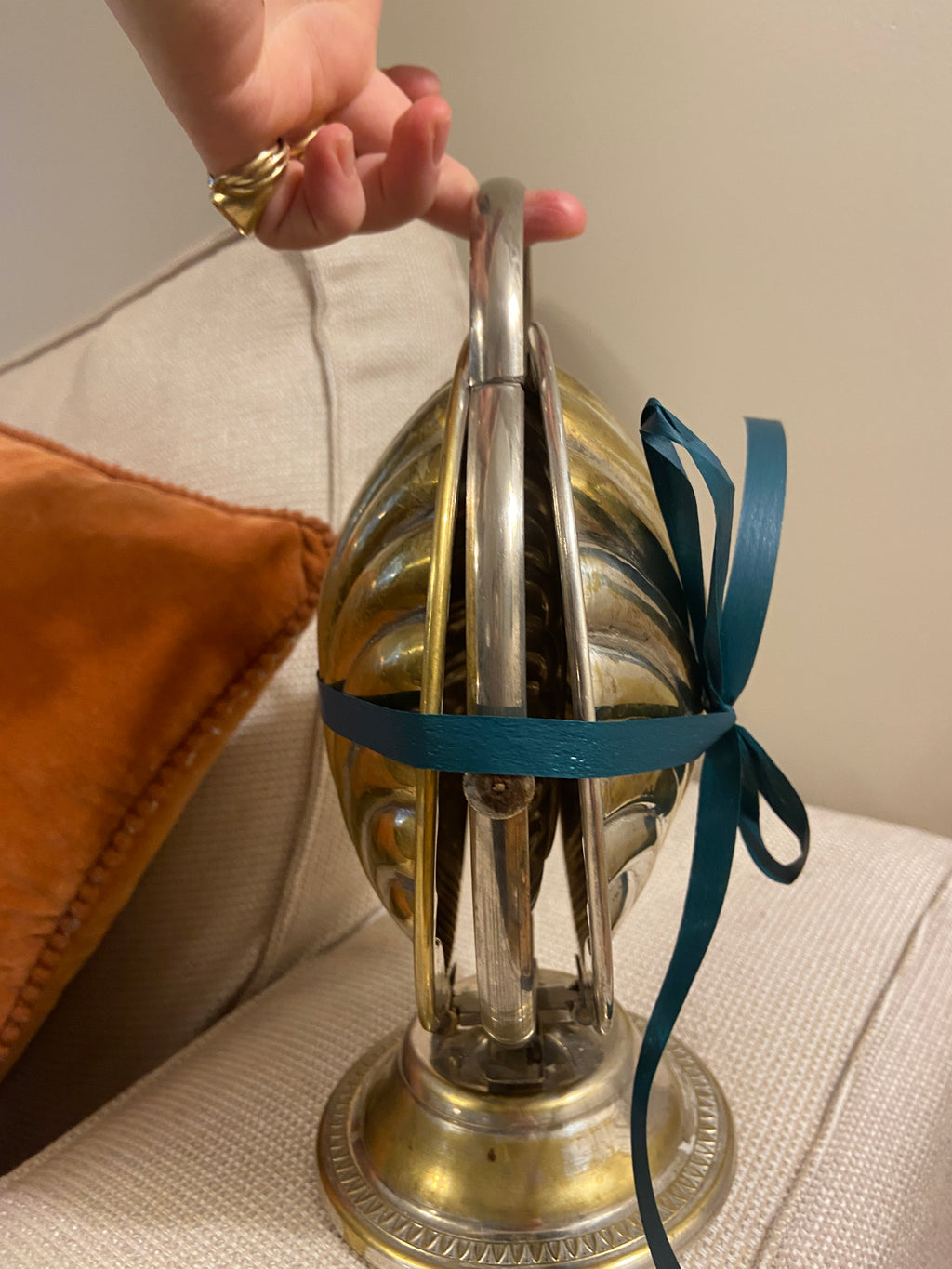 Plat de présentation vintage à coquilles – Pièce pliante unique