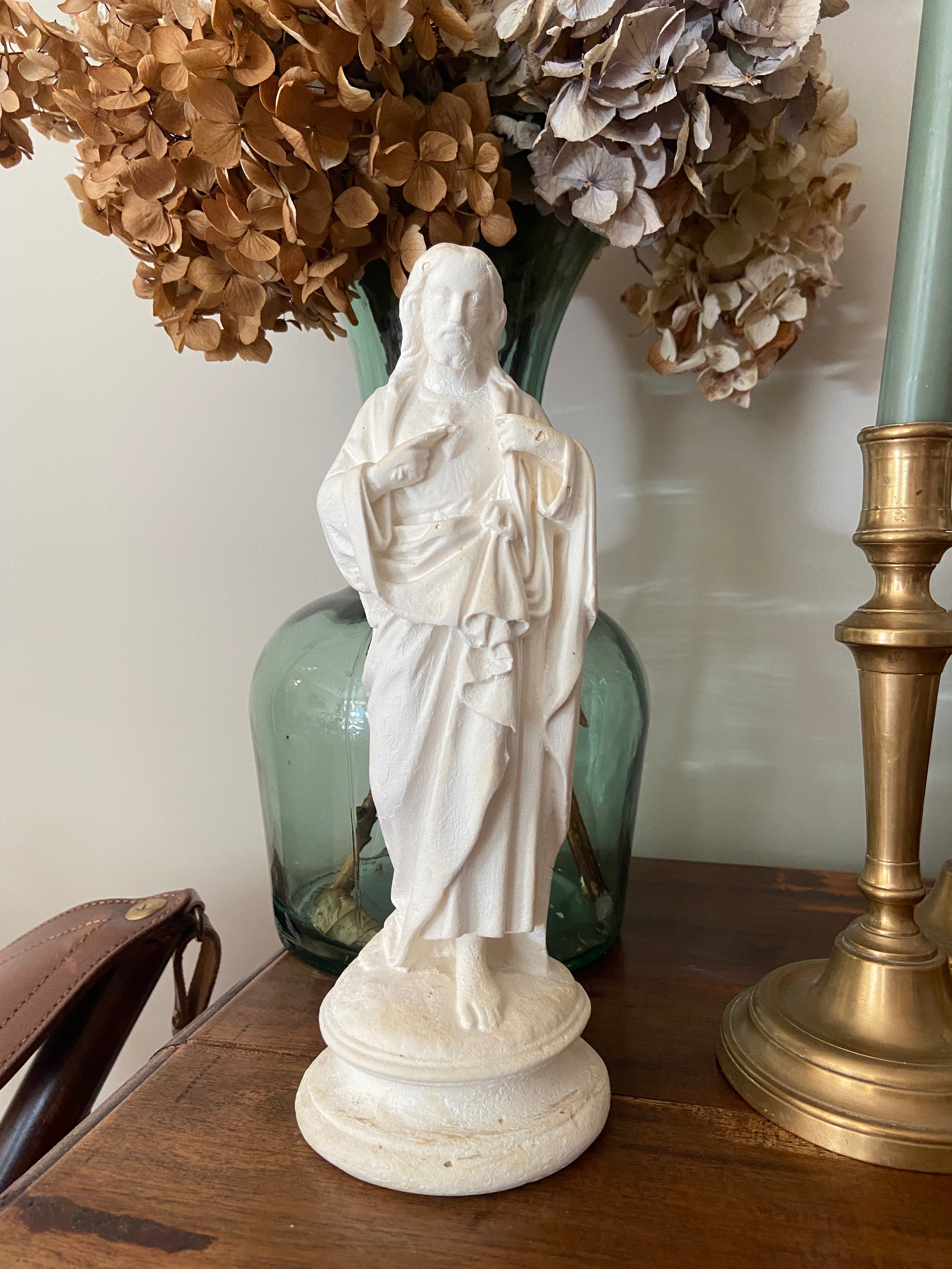 Statue Coeur Sacré de Jésus ancienne