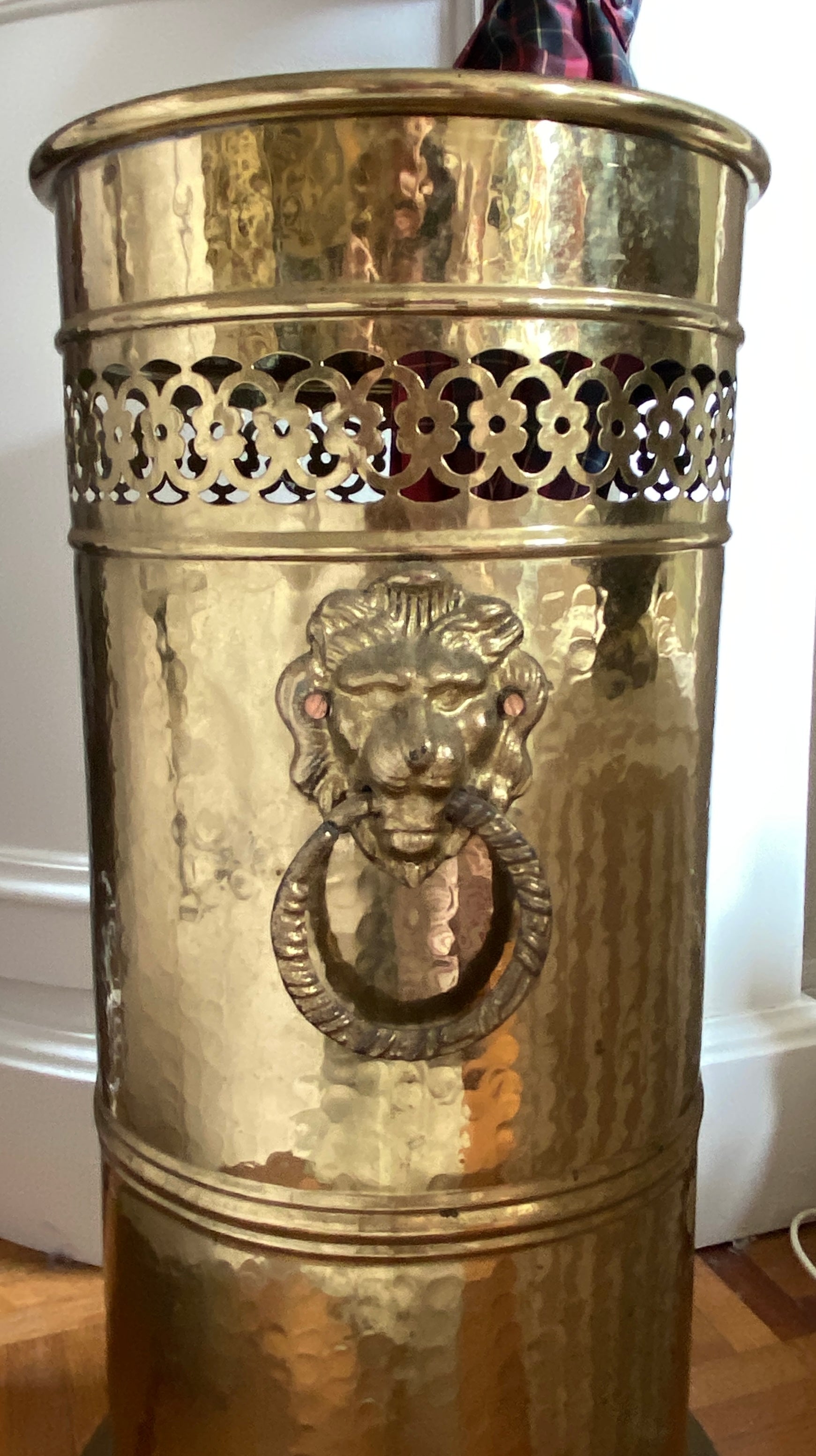 Porte parapluie cuivre massif