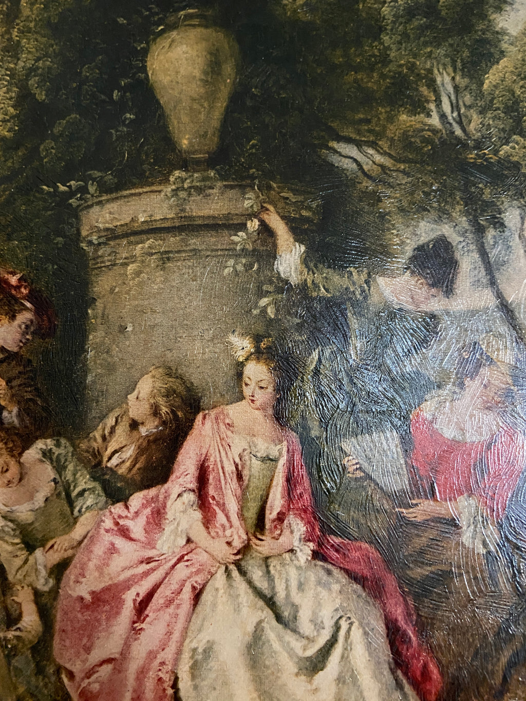 Reproduction vernie au pinceau